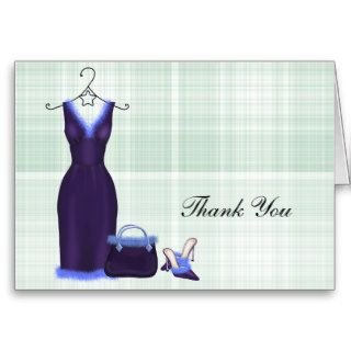 Fashion Thank You (Purple) Cards
