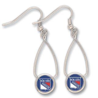 New York Rangers Official NHL 2" long Earrings by Wincraft  Sports Fan Earrings  Sports & Outdoors