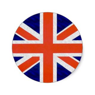 England Flag Round Stickers