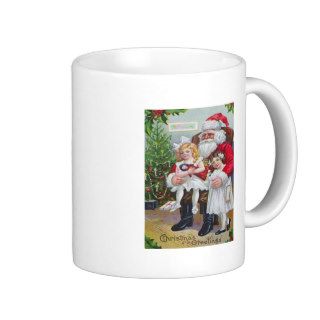Children Sitting On Santa's Lap Coffee Mugs