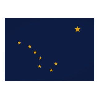 Alaska's Flag Print