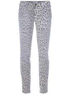 Current/elliott Leopard Print Jeans