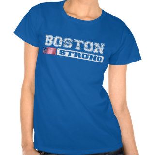 Vintage Distressed BOSTON STRONG U.S. Flag T shirt
