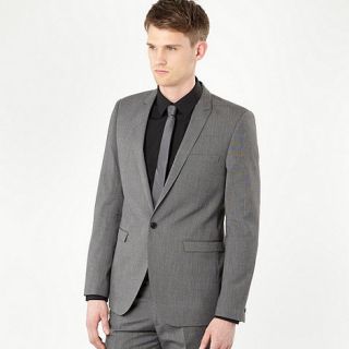 Red Herring Red Line Big and tall grey pin dot suit jacket