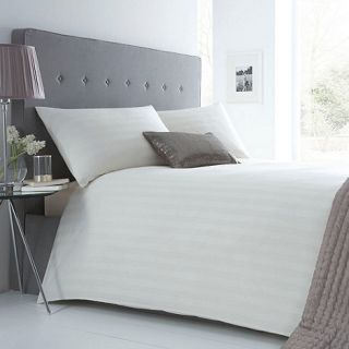 J by Jasper Conran Cream sateen stripe bed linen