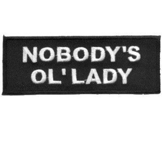 NOBODYS OL LADY Embroidered Biker Patches Vest Patch 