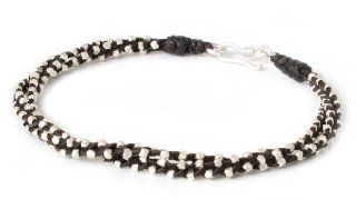 Silver braided bracelet, 'Hill Tribe Dreams' Jewelry