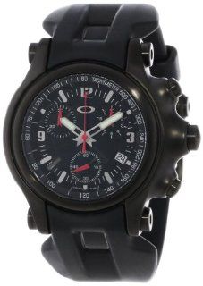 Oakley Men's 10 228 Holeshot Stealth Unobtainium Limited Edition Chronograph Rubber Watch Watches