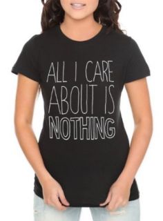 Care About Nothing Girls T Shirt 2XL Size  XX Large Fashion T Shirts