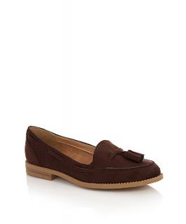 Brown Chunky Tassel Loafers