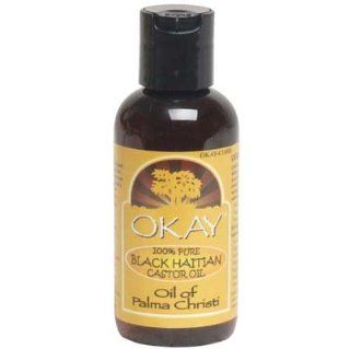 Okay Haitian Castor Oil, Black, 4 Ounce  Castor Massage Oils  Beauty