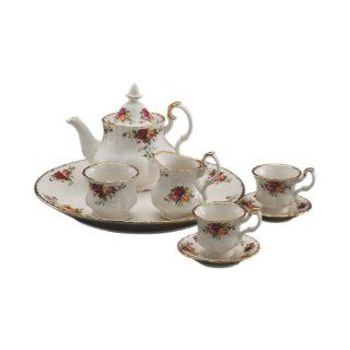 Royal Albert Old Country Roses Le Petite 9 Piece Tea Set Tea Services Kitchen & Dining