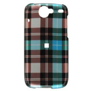 Plaid Style Blue Checkered Checkbox Design Snap On Cover Hard Case Cell Phone Protector for Google Nexus One Cell Phones & Accessories