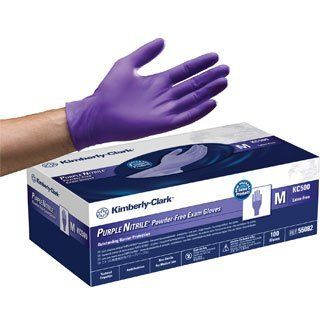 Kimberly Clark Purple Nitrile Exam Gloves Case (10 Bx/Cs), 9.5" Length Health & Personal Care