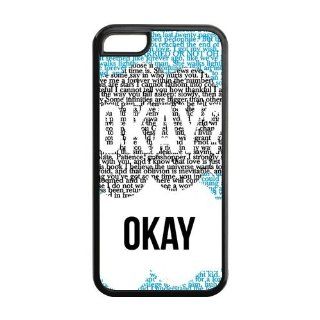 Funny Okay The Fault in Our Stars Quotes Iphone 5C Case Cell Phones & Accessories