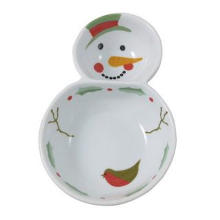 Belleek Living Multicoloured Christmas Snowman dipping bowl