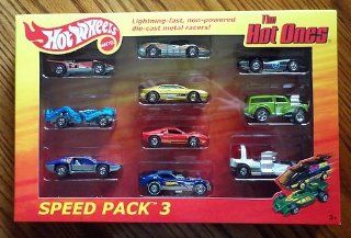 Hot Wheels 2012 The Hot Ones Speed Pack 3 All Chase Cars Steam Roller / Zombot / Side Kick / Aeroflash / Lotus Esprit / Ferrari GTO / '77 Plymouth Arrow / Second Wind / Morris Wagon / Bubble Gunner Toys & Games
