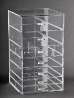 Makeup Organizer With 7 Drawers Clear Acrylic (A7)   Cosmetics Organizers