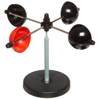 American Educational Corrosion Resistant Cup Anemometer, with Revolving Wind Cups Science Lab Anemometers