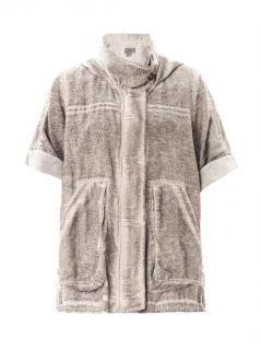 Silk cotton short sleeve parka  Helmut Lang