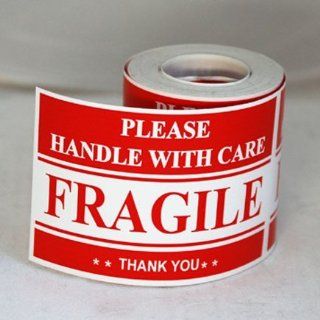 300 2x3 FRAGILE Please Handle with Care Shipping Mailing Labels Stickers 