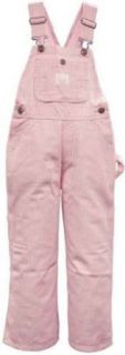 Premium Washed Girl's Pink Stripe Bib Overall   Sizes 4 7 Overalls For Kids 