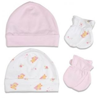 Baby's Own 4 piece Hat & Mittens Set, Light Pink Clothing