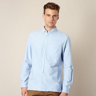 J by Jasper Conran Big and tall designer light blue oxford shirt
