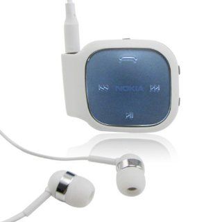 Nokia Bluetooth Stereo Headset with Detachable Headphones   White Cell Phones & Accessories