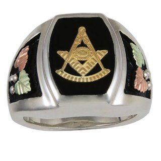 Black Hills Silver Masonic Past Grand Master Ring from Coleman Jewelry