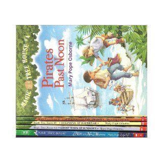Mary Pope Osborne's Magic Tree House #4, 6, 9, 10, 35 (Pirates Past Noon/Afternoon on the /Dolphins at Daybreak/Ghost Town at Sundown/Night of the New Magicians) Mary Pope Osborne Books