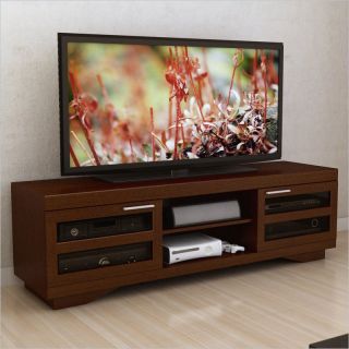 Sonax Granville 66" Warm Cinnamon Wood Veneer TV Stand in Cinnamon   B 097 RGT