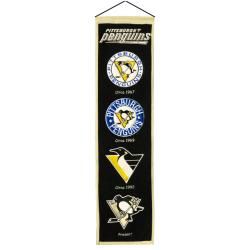 Pittsburgh Penguins Wool Heritage Banner Winning Streak Hockey