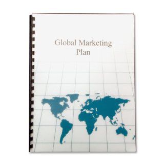 GBC Designer Poly Presentation Covers, World Map Design, Unpunched, 8.5 x 11  Inches, Frost, 25 Covers per Pack (25825)  Business Report Covers 