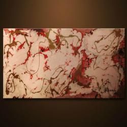 Sophia Lazarri 'Jaw Breaker' Hand painted Canvas Art Canvas