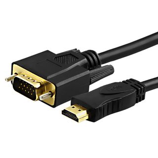 6 foot Black VGA to HDMI M/M Cable Eforcity A/V Cables