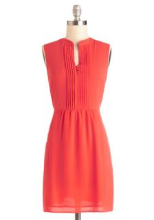 Sipping Punch Dress in Coral  Mod Retro Vintage Dresses