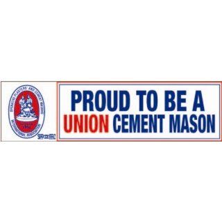 Set Of 3 Proud to be a Union Cement Mason bumper sticker