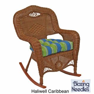 All Weather U Shaped UV Resistant Outdoor Rocker Chair Cushion Blazing Needles Outdoor Cushions & Pillows