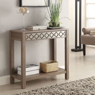 Helena Sun Bleached Oak Console Table Office Star Products Coffee, Sofa & End Tables