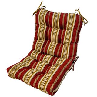 Outdoor Roma Stripe Seat/ Back Combo Cushion Outdoor Cushions & Pillows
