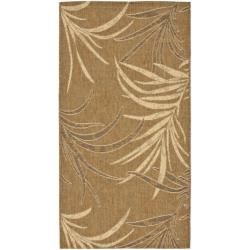 Indoor/ Outdoor Gold/ Creme Rug (2'7 x 5') Safavieh 3x5   4x6 Rugs