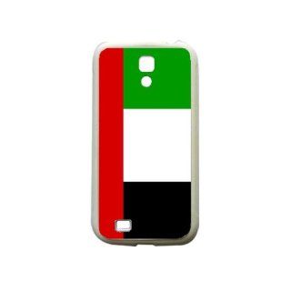 United Arab Emirates Flag Samsung Galaxy S4 White Silcone Case   Provides Great Protection Cell Phones & Accessories