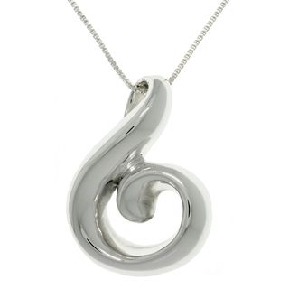 CGC Sterling Silver Artistic Swirl Necklace Carolina Glamour Collection Sterling Silver Necklaces