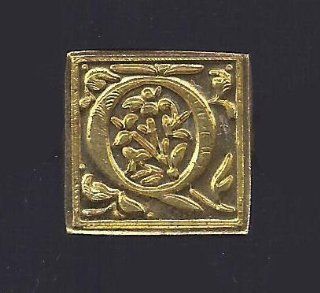 Initial Wax Seal Stamp  Square Filigree Font   Letter Q   Arts And Crafts Supplies