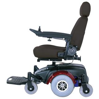 Image EC Red Mid wheel Drive Power Wheelchair Drive Medical Motorized Transport