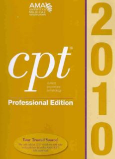 CPT 2010 Professional Edition (Paperback) Medical