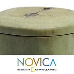 Set of 2 Granadillo Wood 'Coban' Salt and Pepper Bowls (Guatemala) Novica Condiment Sets