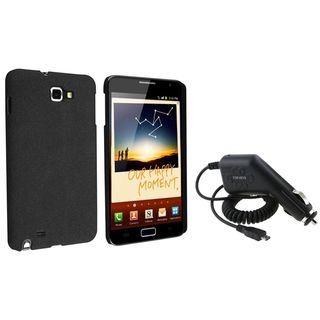 BasAcc Black Matte Case/ Car Charger for Samsung Galaxy Note N7000 BasAcc Cases & Holders