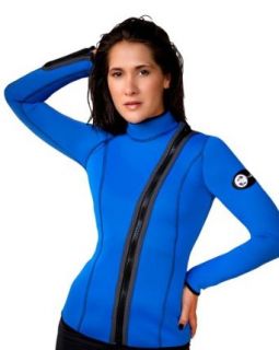 Swish Suits Women's 2mm Wetsuit Jackt (Aqua Blue, 12)  Surfing Wetsuits  Clothing